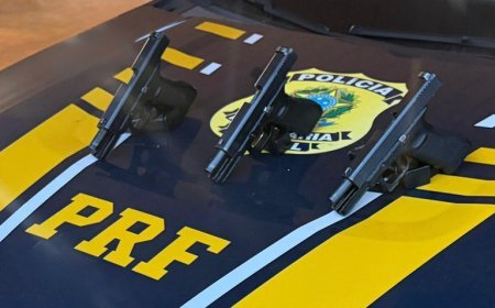 PRF prende mulher com pistolas presas ao corpo em Ponta Porã (MS)