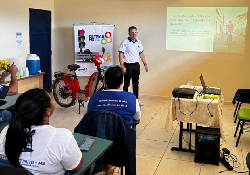 Cetran/MS promove palestra sobre bicicletas elétricas e ciclomotores em Porto Murtinho