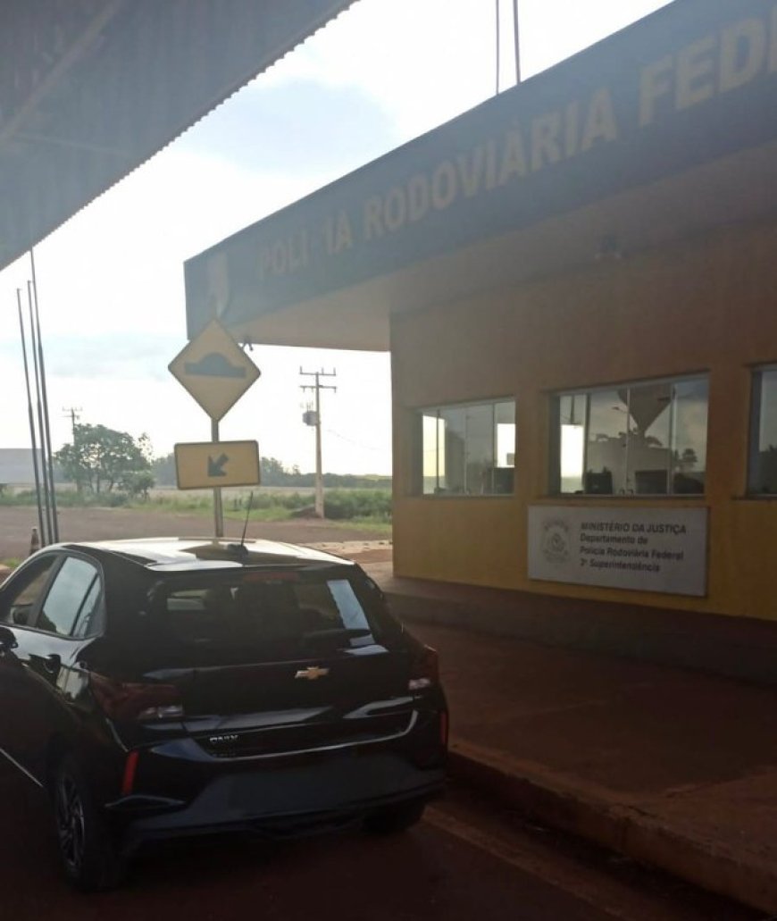 PRF recupera veículo em Ponta Porã (MS)