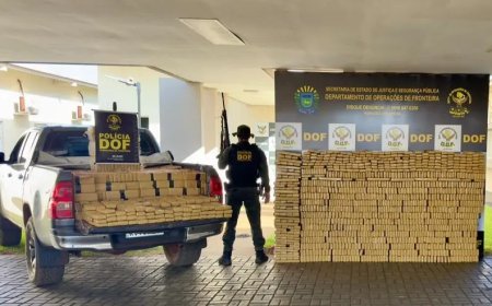 Caminhonete furtada é apreendida com mais de duas toneladas de maconha em Dourados