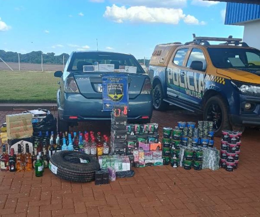 Maracaju: BPMRv apreende mercadorias avaliadas em R$ 75 mil na MS-162