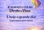 Almoço e Leilão Direito de Viver acontece hoje em Antônio João