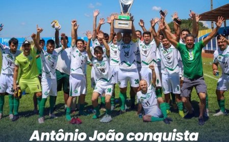 ANTÔNIO JOÃO CONQUISTA TÍTULO DA COPA DOS CAMPEÕES ASSOMASUL