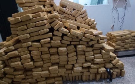 Carga de mais de 1 tonelada de droga é apreendida após perseguição; dois são presos