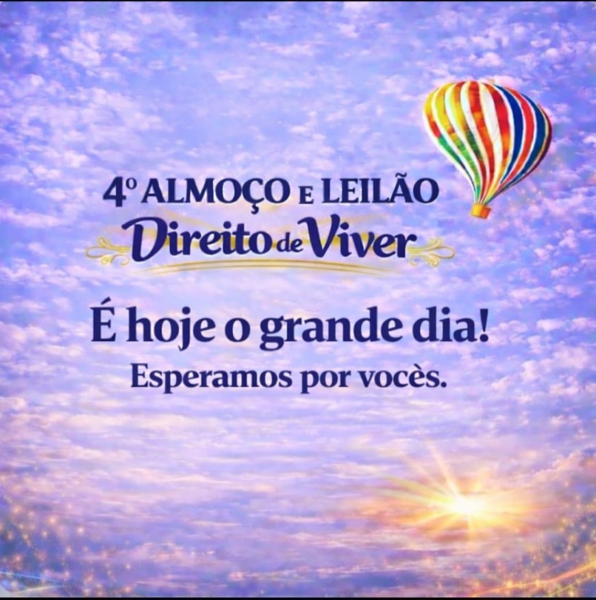 Almoço e Leilão Direito de Viver acontece hoje em Antônio João