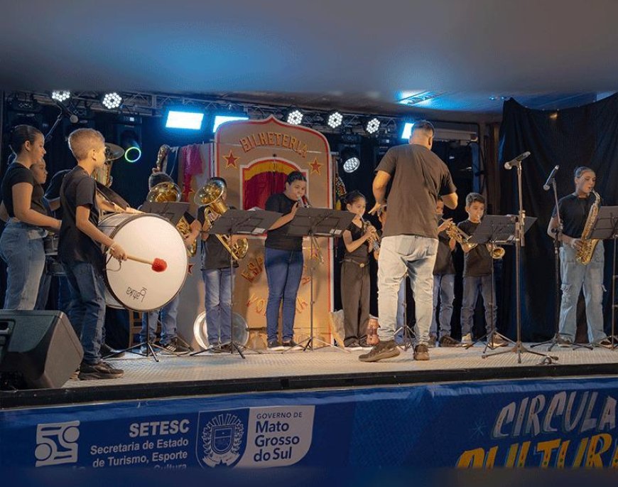 Circula Cultura MS chega à 30ª Festa da Linguiça e amplia acesso à cultura em Maracaju