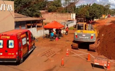 Operário deixa estrutura de proteção e morre soterrado em obra de esgoto
