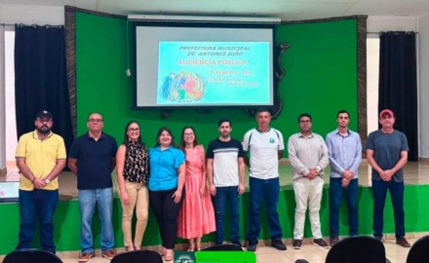Contas Abertas, Cidade que Avança: Prefeitura de Antônio João Presta Contas do 1º Semestre de 2026 e Demonstra Transparência na Aplicação dos Recursos