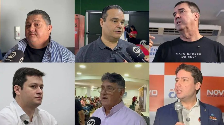 Convenções terminam com seis candidatos ao Governo de Mato Grosso do Sul nas Eleições 2026